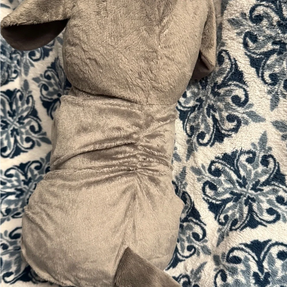 Warner Bros. Harry Potter FANG Hagrids Dog Plush Gray Red Wizarding Worlds